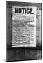 Evacuation Notice-null-Mounted Photographic Print