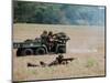 Evacuation of a Wounded Soldier by an Ambulance-Stocktrek Images-Mounted Photographic Print