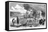 Evacuation of Fort Duquesne, 1758-null-Framed Stretched Canvas