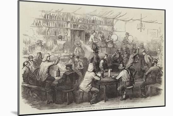 Evacuation of the Crimea, Interior of a Cafe at Kadikoi-Robert Thomas Landells-Mounted Giclee Print