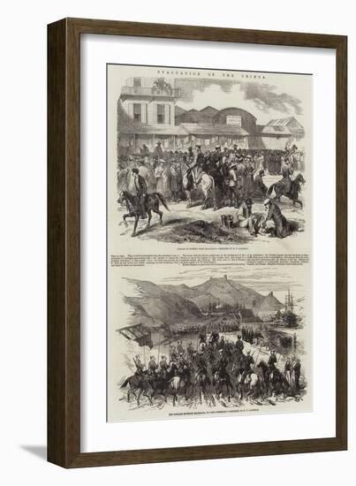 Evacuation of the Crimea-Robert Thomas Landells-Framed Giclee Print