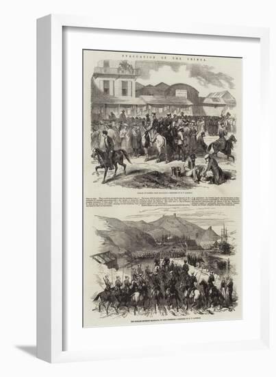 Evacuation of the Crimea-Robert Thomas Landells-Framed Giclee Print