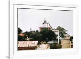 Evacuees Boarding a Helicopter-null-Framed Photographic Print