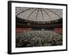 Evacuees from New Orleans Cover the Floor of Houston's Astrodome Saturday-null-Framed Photographic Print