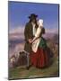 Evangeline and Gabriel-John Faed-Mounted Giclee Print