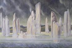 Tall Stones of Callanish, Isle of Lewis, 1986-7-Evangeline Dickson-Giclee Print