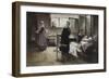 Evangeline Discovering Her Affianced in the Hospital, 1887-89 (Oil on Canvas)-Samuel Richards-Framed Giclee Print