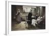 Evangeline Discovering Her Affianced in the Hospital, 1887-89 (Oil on Canvas)-Samuel Richards-Framed Giclee Print
