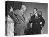 Evangelist Billy Graham Visiting with Pres. Dwight Eisenhower at the Wh-Paul Schutzer-Stretched Canvas