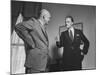 Evangelist Billy Graham Visiting with Pres. Dwight Eisenhower at the Wh-Paul Schutzer-Mounted Photographic Print