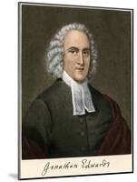 Evangelist Jonathan Edwards, with His Autograph-null-Mounted Giclee Print