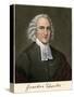 Evangelist Jonathan Edwards, with His Autograph-null-Stretched Canvas