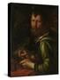 Evangelist Saint Luke-Joachim Wtewael-Stretched Canvas