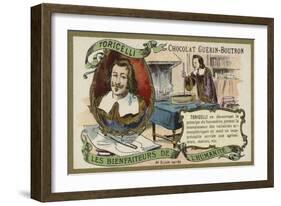 Evangelista Torricelli, Italian Physicist and Mathematician-null-Framed Giclee Print