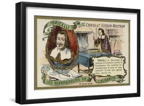 Evangelista Torricelli, Italian Physicist and Mathematician-null-Framed Giclee Print