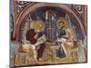 Evangelists Luke and Matthew Writing Gospels, Karanlik Kilise-null-Mounted Giclee Print