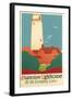 Evanston Lighthouse Poster-null-Framed Art Print