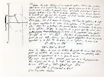 Ms 2108 F.4 Writings on the Conditions for Solving an Equation by Radicals, 1832-Evariste Galois-Framed Giclee Print