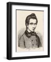 Evariste Galois French Mathematician-Alfred Galois-Framed Art Print