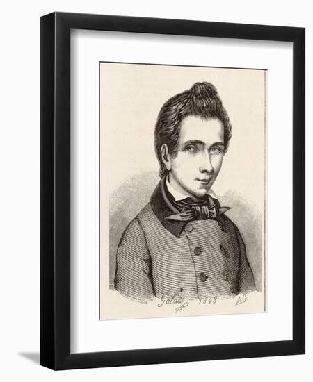 Evariste Galois French Mathematician-Alfred Galois-Framed Art Print