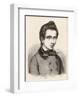 Evariste Galois French Mathematician-Alfred Galois-Framed Art Print