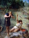 The Rest of a Hunter with Dogs, C1842-1896-Evariste Vital Luminais-Giclee Print