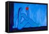 Eve and the apple,1998,(oil on linen)-Cristina Rodriguez-Framed Stretched Canvas