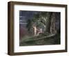 Eve Gives Adam the Forbidden Fruit-John Martin-Framed Giclee Print