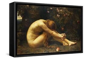 Eve in the Garden of Eden-Anna Lea Merritt-Framed Stretched Canvas
