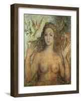 Eve Naming the Birds, 1810-William Blake-Framed Giclee Print