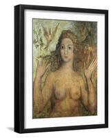 Eve Naming the Birds, 1810-William Blake-Framed Giclee Print