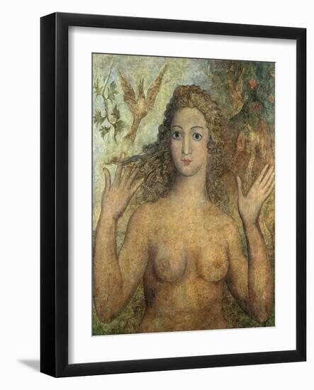 Eve Naming the Birds, 1810-William Blake-Framed Premium Giclee Print