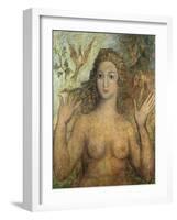 Eve Naming the Birds, 1810-William Blake-Framed Premium Giclee Print