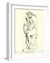 Eve Nursing Cain and Abel, by the Watcomb Terra Cotta Company-null-Framed Giclee Print