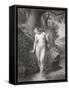 Eve's Reflection in the Water, from a French Edition of 'Paradise Lost' by John Milton-Jules Richomme-Framed Stretched Canvas