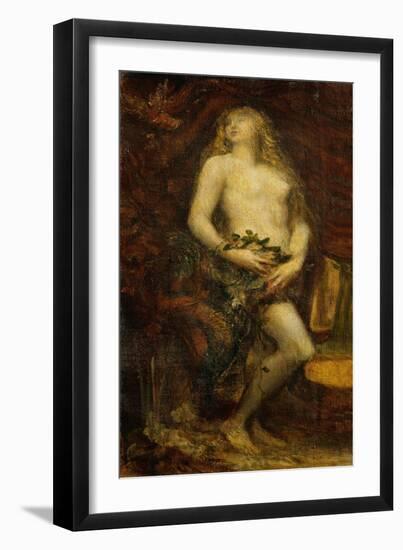 Eve tempted 1977-433.-George Frederick Watts-Framed Giclee Print