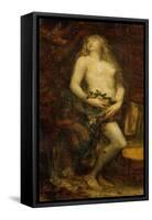 Eve tempted 1977-433.-George Frederick Watts-Framed Stretched Canvas