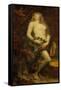 Eve tempted 1977-433.-George Frederick Watts-Framed Stretched Canvas