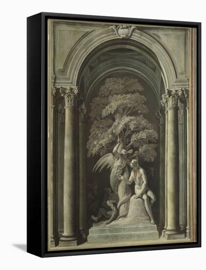 Eve Tempted by the Serpent-Francesco Fontebasso-Framed Stretched Canvas