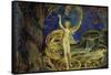 Eve Tempted by the Serpent-William Blake-Framed Stretched Canvas