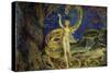 Eve Tempted by the Serpent-William Blake-Stretched Canvas