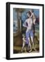 Eve with Cain and Abel-Francesco Ubertini Bacchiacca-Framed Art Print