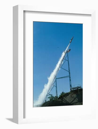 Evel Knievel's Rocket Launching-null-Framed Photographic Print