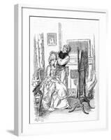 Evelina' by Fanny Burney-Hugh Thomson-Framed Giclee Print