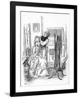 Evelina' by Fanny Burney-Hugh Thomson-Framed Giclee Print