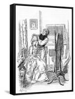 Evelina' by Fanny Burney-Hugh Thomson-Framed Stretched Canvas