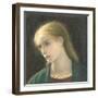 Evelyn Hope, 1870 (W/C with Scratching Out)-Edward Clifford-Framed Giclee Print