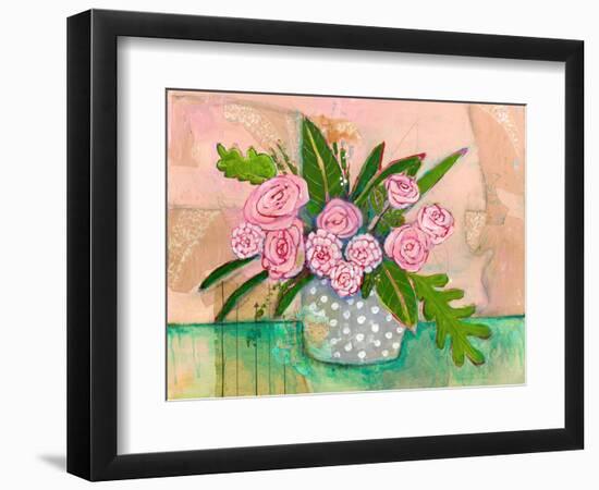 Evelyn Rose Flowers-Blenda Tyvoll-Framed Art Print