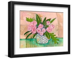 Evelyn Rose Flowers-Blenda Tyvoll-Framed Art Print