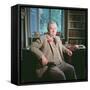 Evelyn Waugh, in His Study at Combe Florey, 1963-null-Framed Stretched Canvas